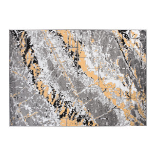 Sivo-žltý koberec so vzorom