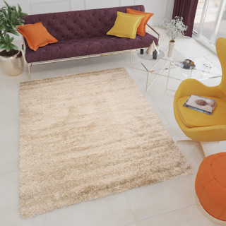 Béžový koberec s hustým vlasom