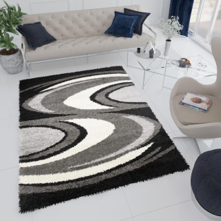 Chlpatý vzorovaný koberec