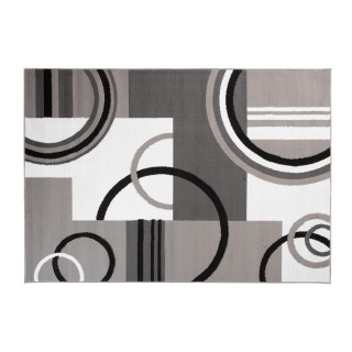 Sivý koberec s moderným vzorom