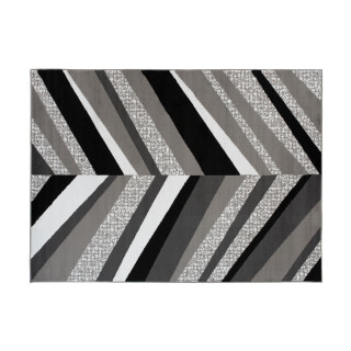 Sivý koberec s moderným vzorom