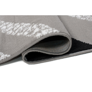 Sivý koberec s moderným vzorom