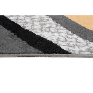 Moderný sivo-žltý koberec s jednoduchým vzorom