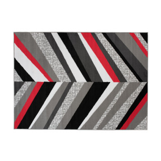 Koberec so vzorom sivo-modrej farby