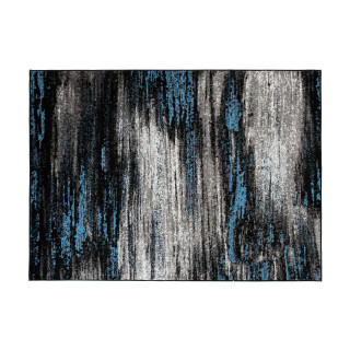 Modro-sivý koberec s jemným vzorom