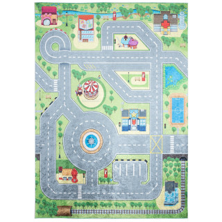 Koberec s motívom mesta pre deti