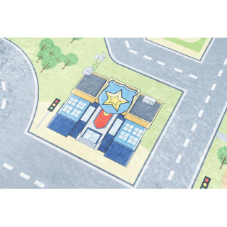 Koberec s motívom mesta pre deti