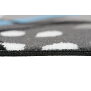 Moderný koberec s kvetinovým vzorom