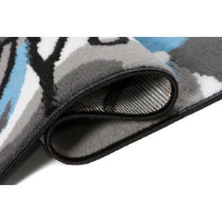 Moderný koberec s kvetinovým vzorom