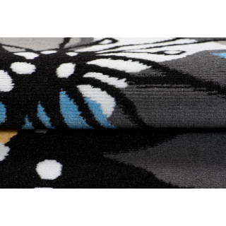 Moderný koberec s kvetinovým vzorom