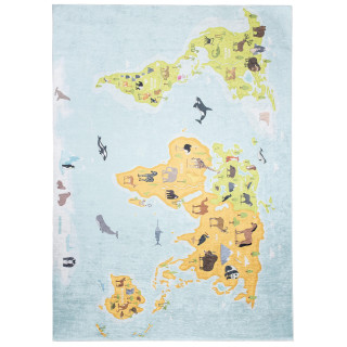 Detský koberec so zvieracím motívom