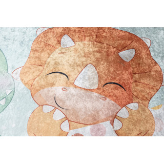 Detský farebný koberec s dinosaurami