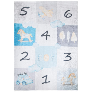 Farebný detský koberec s číslicami