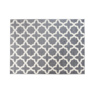 Sivý moderný koberec