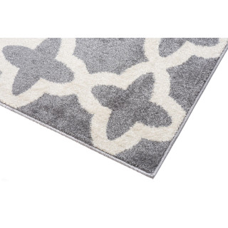 Sivý moderný koberec