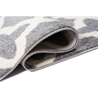 Sivý moderný koberec