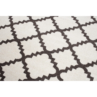 Krémový vzorovaný koberec