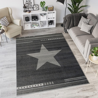 Sivý koberec s hviezdou