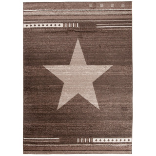 Hnedý koberec s hviezdou