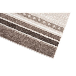 Moderný krémový koberec s hnedou hviezdou