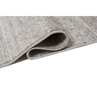 Moderný sivý koberec s hnedou