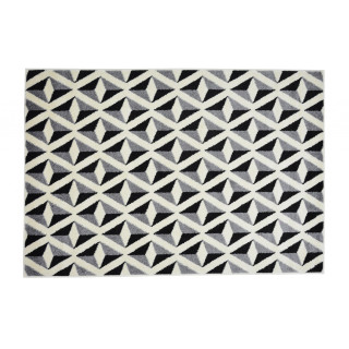 Vzorovaný sivý koberec