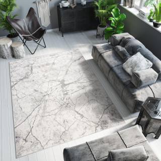 Svetlosivý koberec v elegantnom štýle