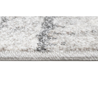 Sivý moderný koberec so vzorom