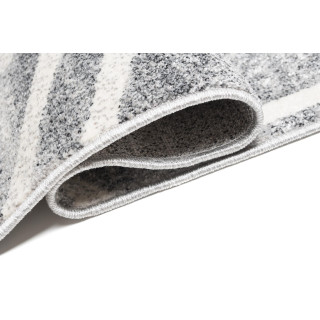 Štýlový sivý koberec so vzorom