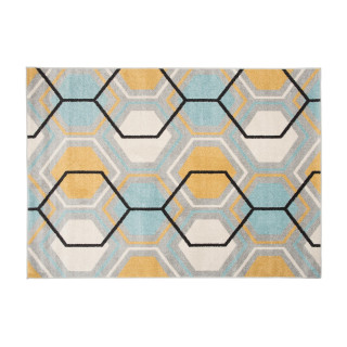 Viacfarebný moderný koberec so vzorom