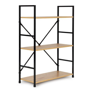 Drevený regál s 3 policami v loft štýle