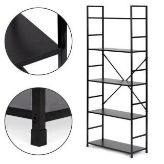 Moderný loftový regál s 5 policami