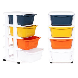 Organizér na kolieskach so 4 zásuvkami