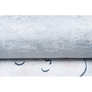 Modrý detský koberec s princom