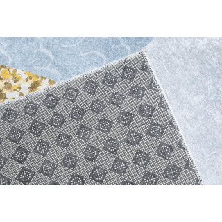 Modrý detský koberec s princom