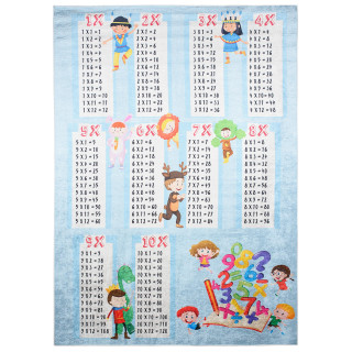 Detský koberec s motívom násobilky