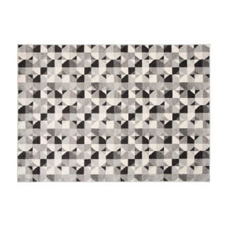 Sivý koberec so vzorom