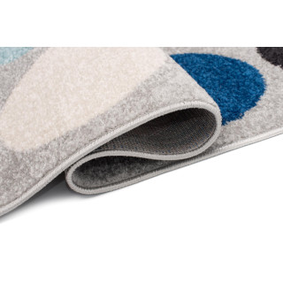 Sivý moderný koberec s bodkami