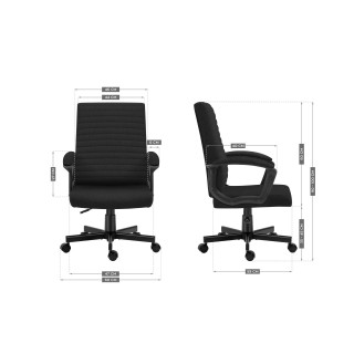 Kancelárske kreslo Mark Adler v čiernej farbe BOSS 2.5 BLACK