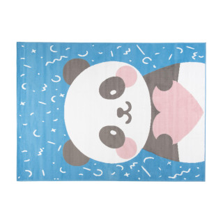 Modrý koberec s pandou