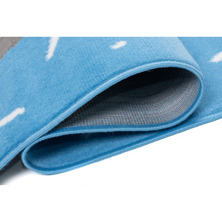 Modrý koberec s pandou