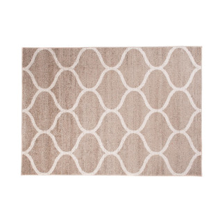 Béžový moderný koberec s jemným vzorom