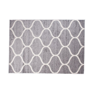 Sivý moderný koberec s jemným vzorom