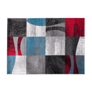 Sivý koberec s moderným vzorom