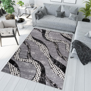 Moderný sivý koberec