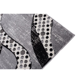 Moderný sivý koberec