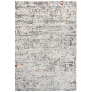 Moderný vzorovaný koberec v krémovej farbe