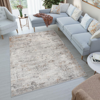 Koberec so vzorom svetlosivej farby