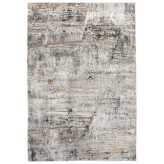 Krémový koberec s pásikavým vzorom