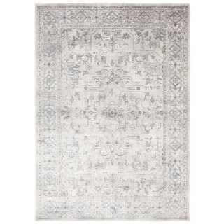 Moderný sivý koberec so vzorom